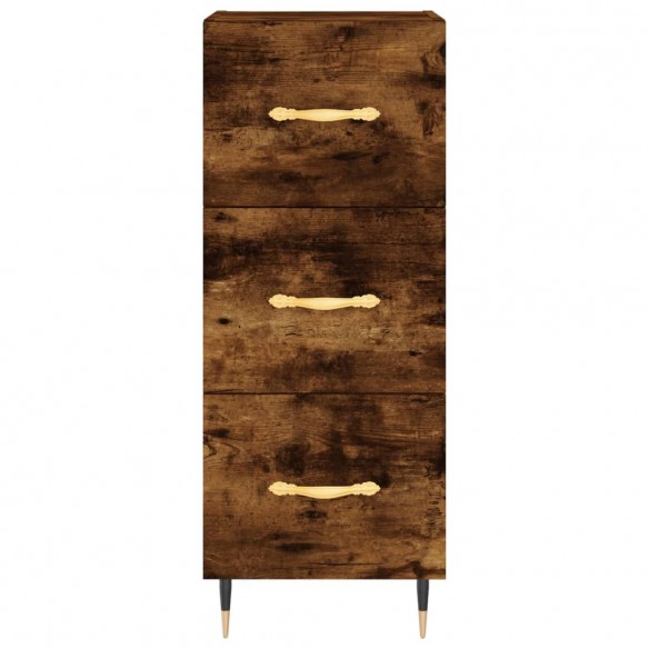 Buffet Chêne fumé 34,5x34x90 cm Bois d'ingénierie