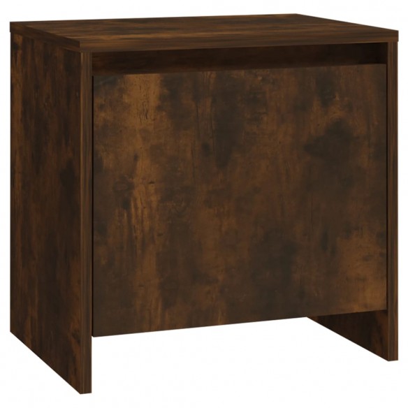 Table de chevet chêne fumé 45x34x44,5 cm bois d'ingénierie