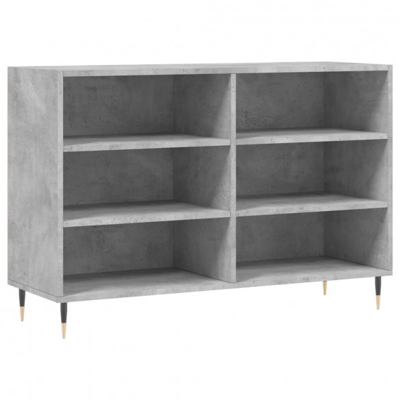 Buffet gris béton 103,5x35x70 cm bois d'ingénierie