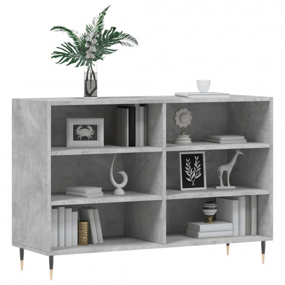 Buffet gris béton 103,5x35x70 cm bois d'ingénierie