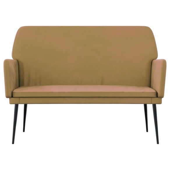 Banc Marron 108x79x79 cm Velours