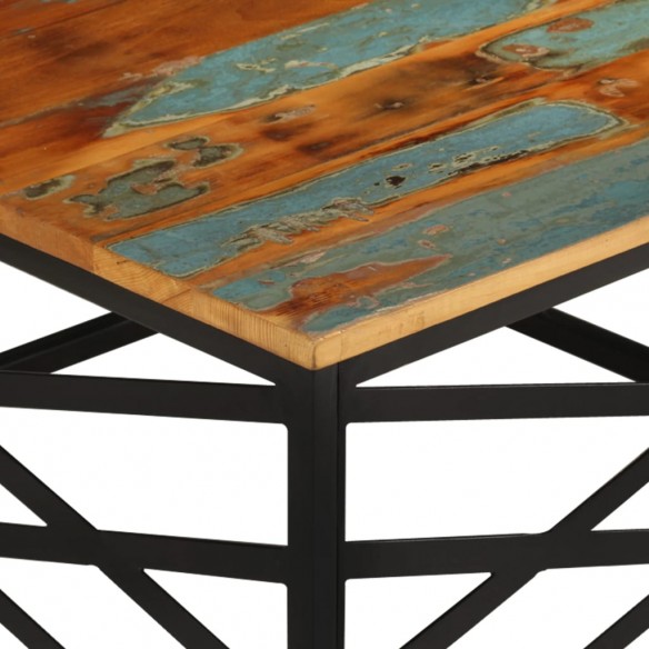 Table basse 68x68x35 cm Bois de récupération massif