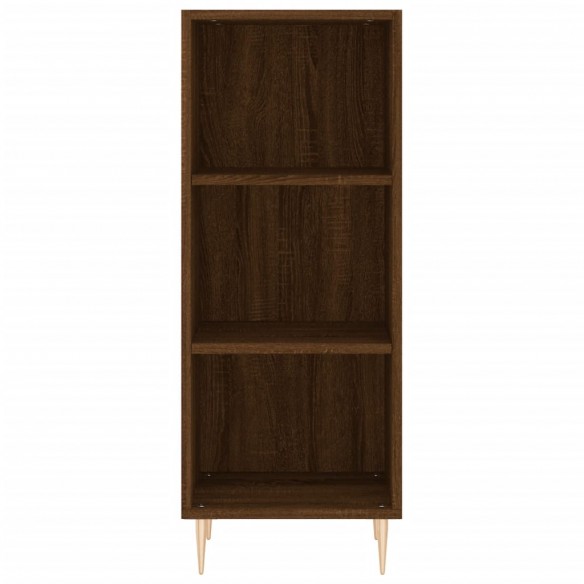 Buffet haut Chêne marron 34,5x32,5x180 cm Bois d'ingénierie