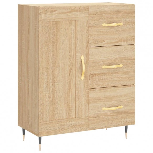 Buffet haut Chêne sonoma 69,5x34x180 cm Bois d'ingénierie