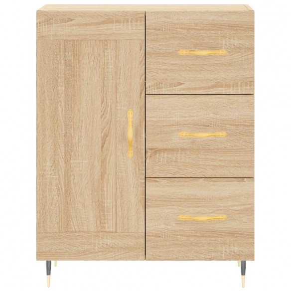 Buffet haut Chêne sonoma 69,5x34x180 cm Bois d'ingénierie