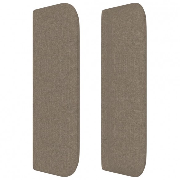 Tête de lit avec oreilles Taupe 93x16x78/88 cm Tissu