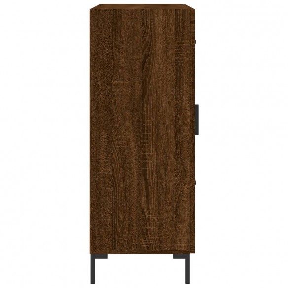 Buffet chêne marron 69,5x34x90 cm bois d'ingénierie