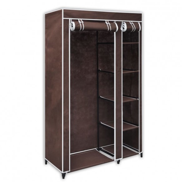 Garde-robe Tissu Marron