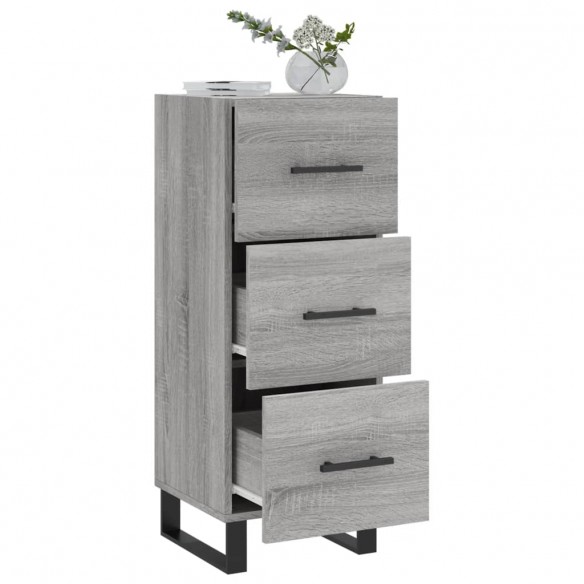 Buffet Sonoma gris 34,5x34x90 cm Bois d'ingénierie