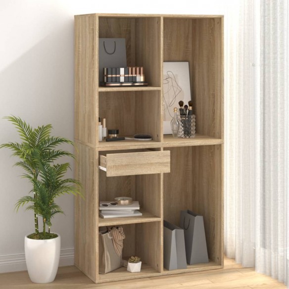 Armoire cosmétique Chêne sonoma 80x40x75 cm Bois d'ingénierie