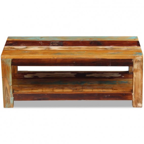 Table basse Bois de récupération massif 90 x 45 x 35 cm