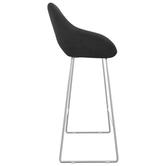 Tabouret de bar Noir Velours