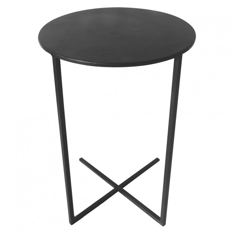 Lesli Living Table d'appoint Xavi 35x60 cm Noir