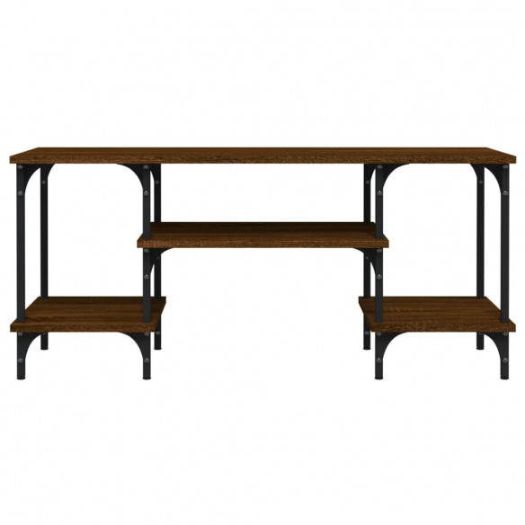 Meuble TV chêne marron 102x35x45,5 cm bois d'ingénierie