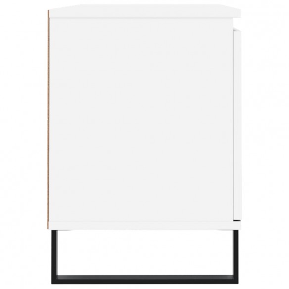 Meuble TV blanc 104x35x50 cm bois d'ingénierie