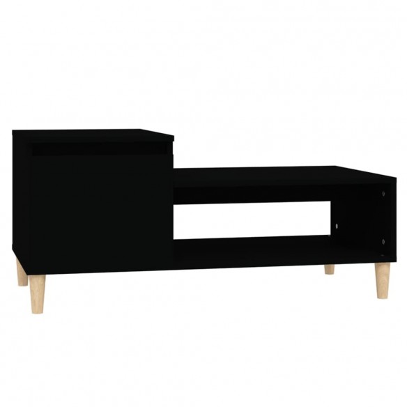 Table basse Noir 100x50x45 cm Bois d'ingénierie