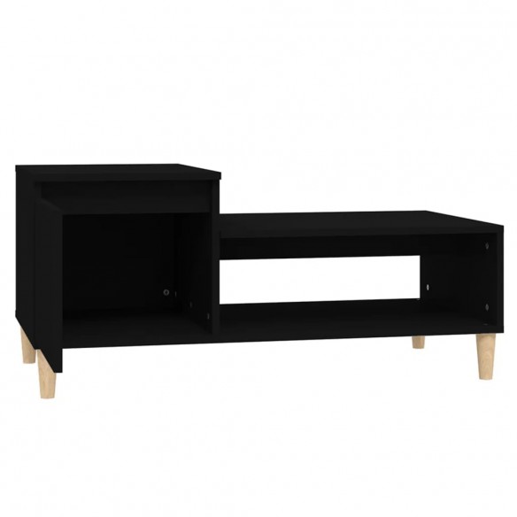 Table basse Noir 100x50x45 cm Bois d'ingénierie