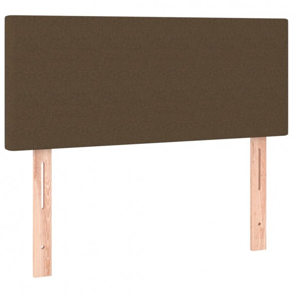 Tête de lit Marron Foncé 90x5x78/88 cm Tissu