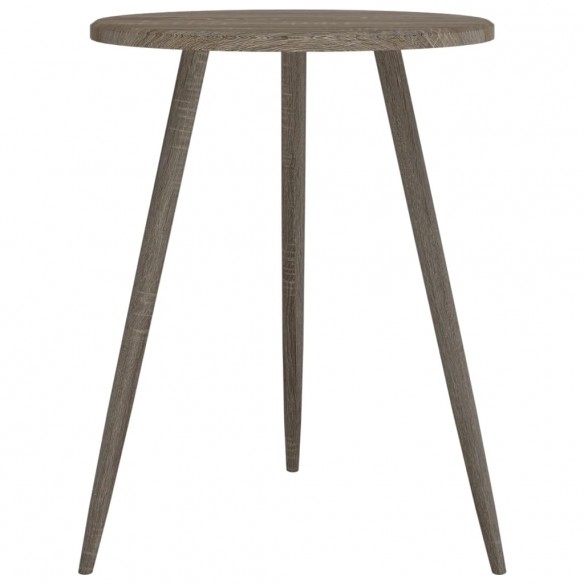 Table de bistro Gris Ø60x76 cm MDF et fer