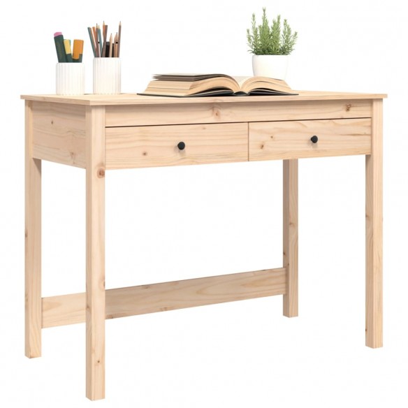 Bureau avec tiroirs 100x50x78 cm Bois massif de pin