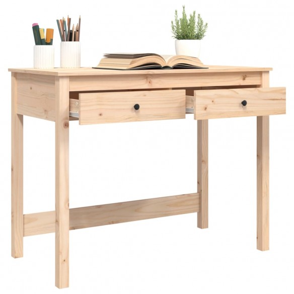 Bureau avec tiroirs 100x50x78 cm Bois massif de pin