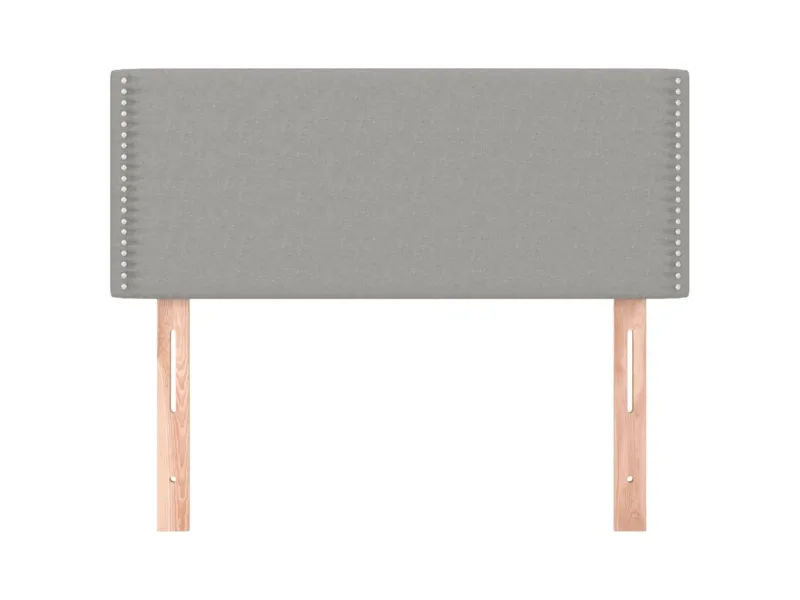Tête de lit Gris clair 100x5x78/88 cm Tissu