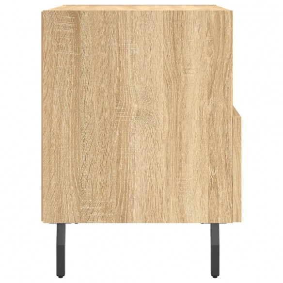 Table de chevet chêne sonoma 40x35x47,5 cm bois d’ingénierie