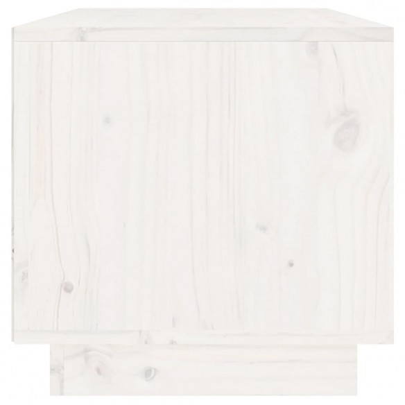 Meuble TV Blanc 60x35x35 cm Bois de pin massif