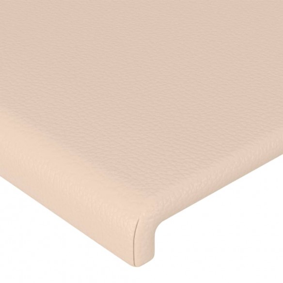 Têtes de lit 2 pcs Cappuccino 80x5x78/88 cm Similicuir