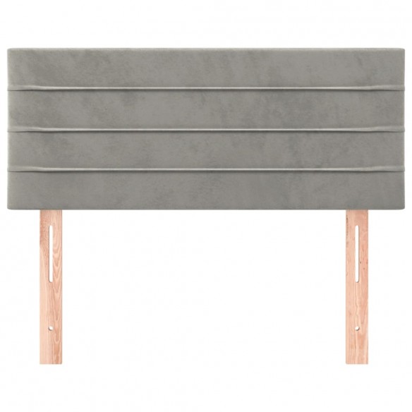 Tête de lit Gris clair 90x5x78/88 cm Velours