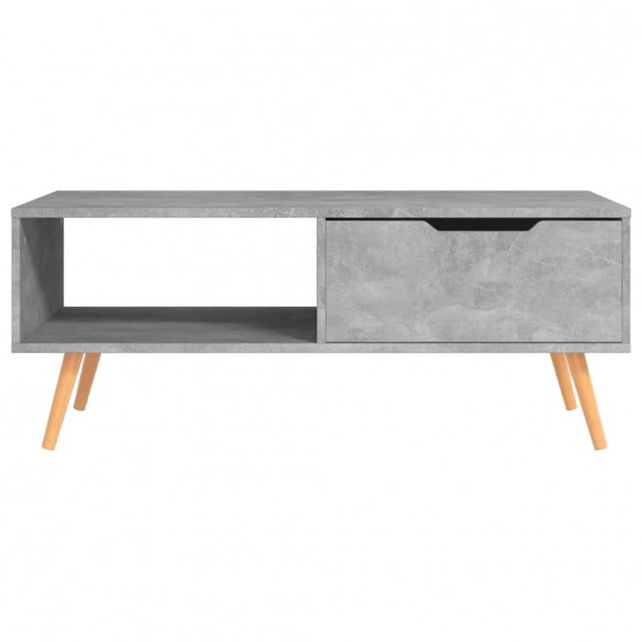 Table basse Gris béton 100x49,5x43 cm Aggloméré