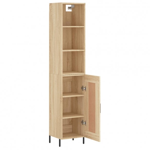 Buffet haut Chêne sonoma 34,5x34x180 cm Bois d'ingénierie