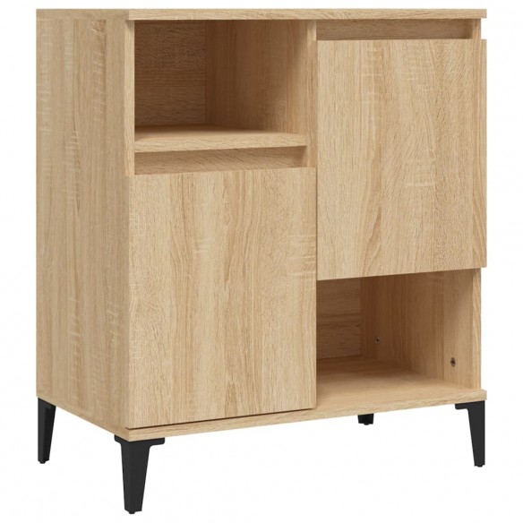 Buffets 2 pcs chêne sonoma 60x35x70 cm bois d'ingénierie