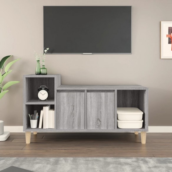 Meuble TV Sonoma gris 100x35x55 cm Bois d'ingénierie