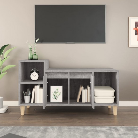 Meuble TV Sonoma gris 100x35x55 cm Bois d'ingénierie