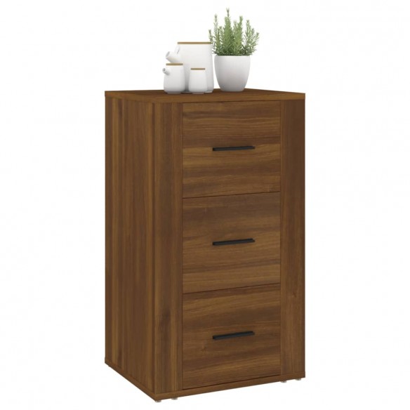 Buffet Chêne marron 40x33x70 cm Bois d'ingénierie