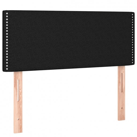 Cadre de lit avec matelas Noir 100x200 cm Tissu