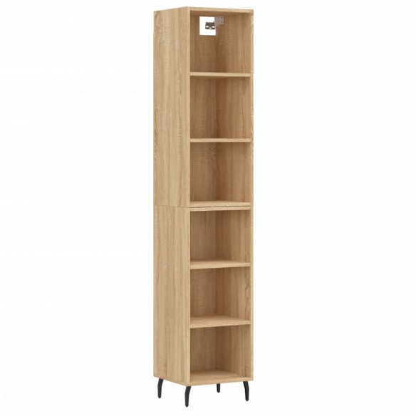 Buffet haut Chêne sonoma 34,5x32,5x180 cm Bois d'ingénierie