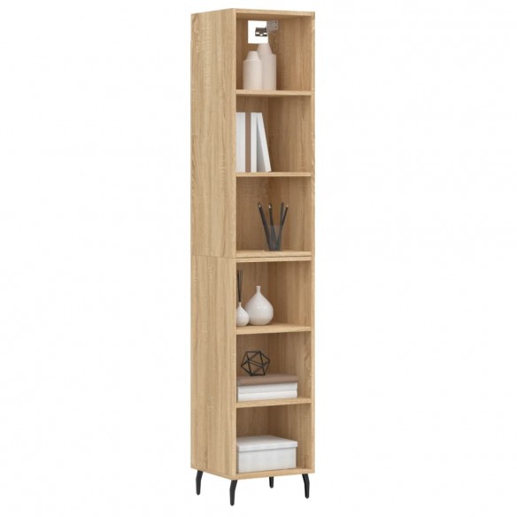 Buffet haut Chêne sonoma 34,5x32,5x180 cm Bois d'ingénierie