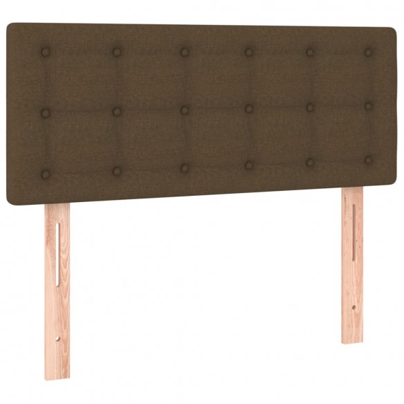 Tête de lit Marron Foncé 80x5x78/88 cm Tissu