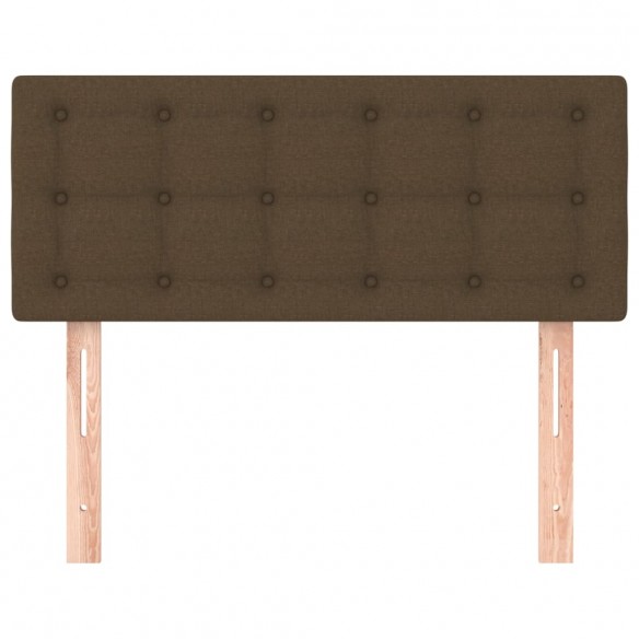 Tête de lit Marron Foncé 80x5x78/88 cm Tissu