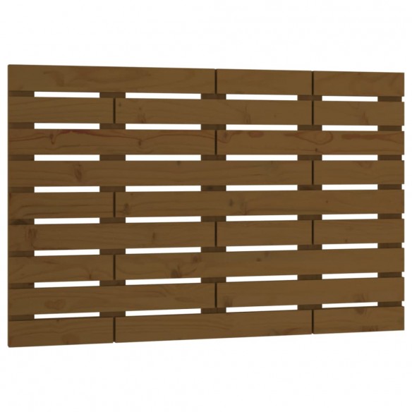 Tête de lit murale Marron miel 81x3x63 cm Bois massif de pin