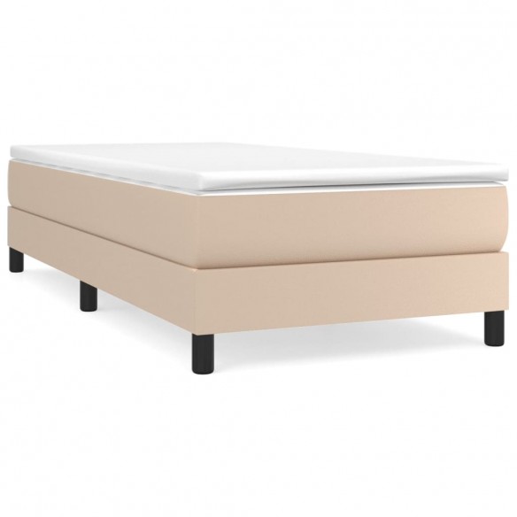 Cadre de lit avec matelas Cappuccino 90x200 cm