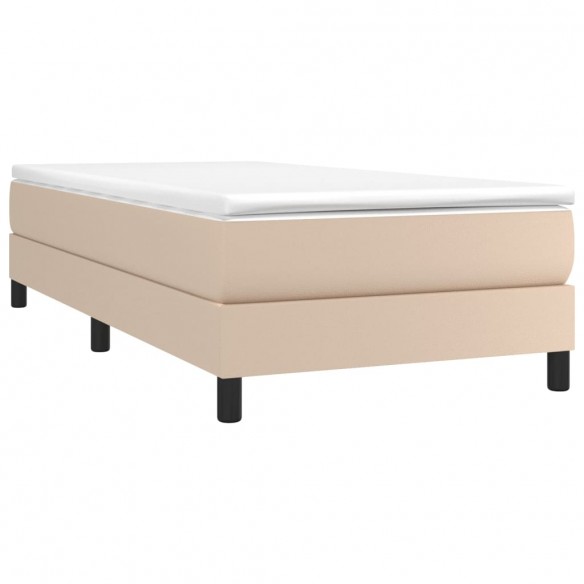 Cadre de lit avec matelas Cappuccino 90x200 cm