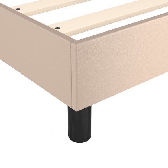 Cadre de lit avec matelas Cappuccino 90x200 cm