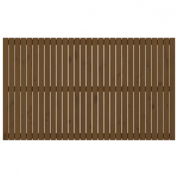 Tête de lit murale Marron miel 185x3x110 cm Bois massif de pin