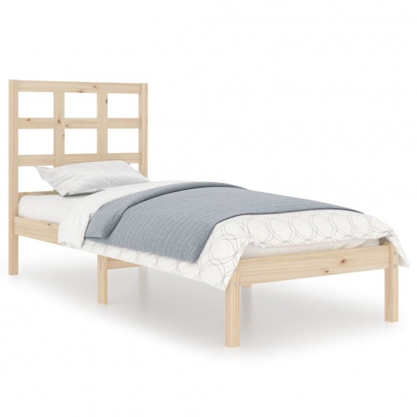 Cadre de lit bois massif 75x190 cm petit simple