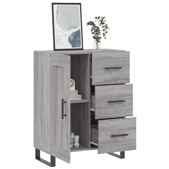 Buffet sonoma gris 69,5x34x90 cm bois d'ingénierie