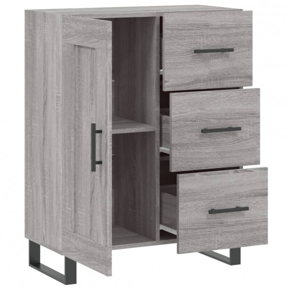 Buffet sonoma gris 69,5x34x90 cm bois d'ingénierie