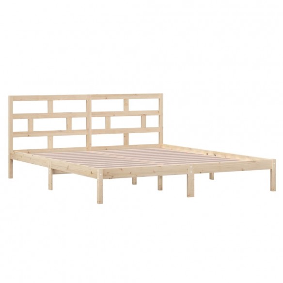 Cadre de lit Bois massif 135x190 cm Double